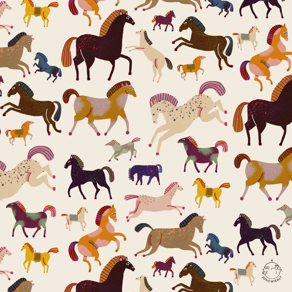 detail of Organic Cotton Horse Bandana Scarf jungwiealt