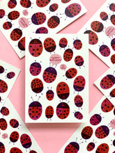 Load image into Gallery viewer, Birthday Ladybugs Postcard DIN A6