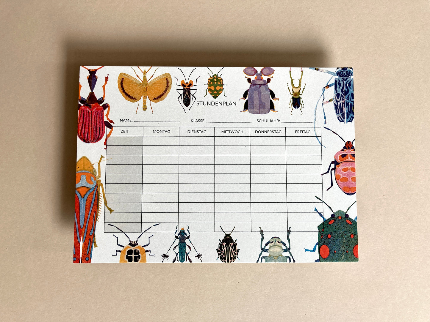 detail of fun and modern Bug timetable jungwiealt