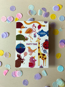 Party Animals Party Invite Postcard DIN A6