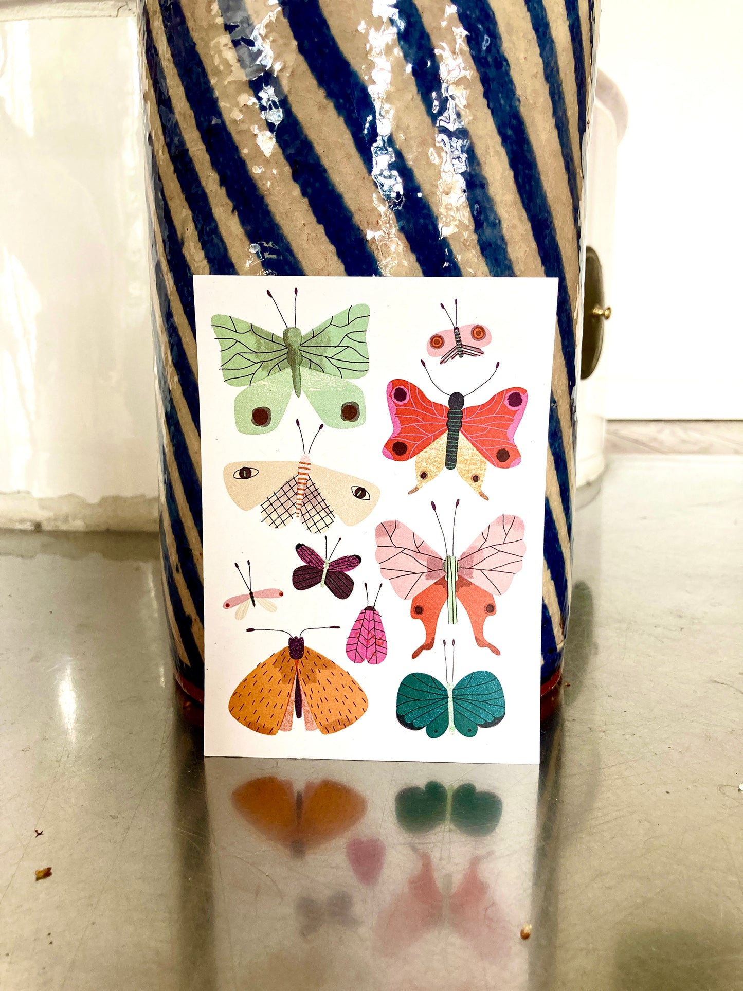 Schmetterlinge Postkarte DIN A6