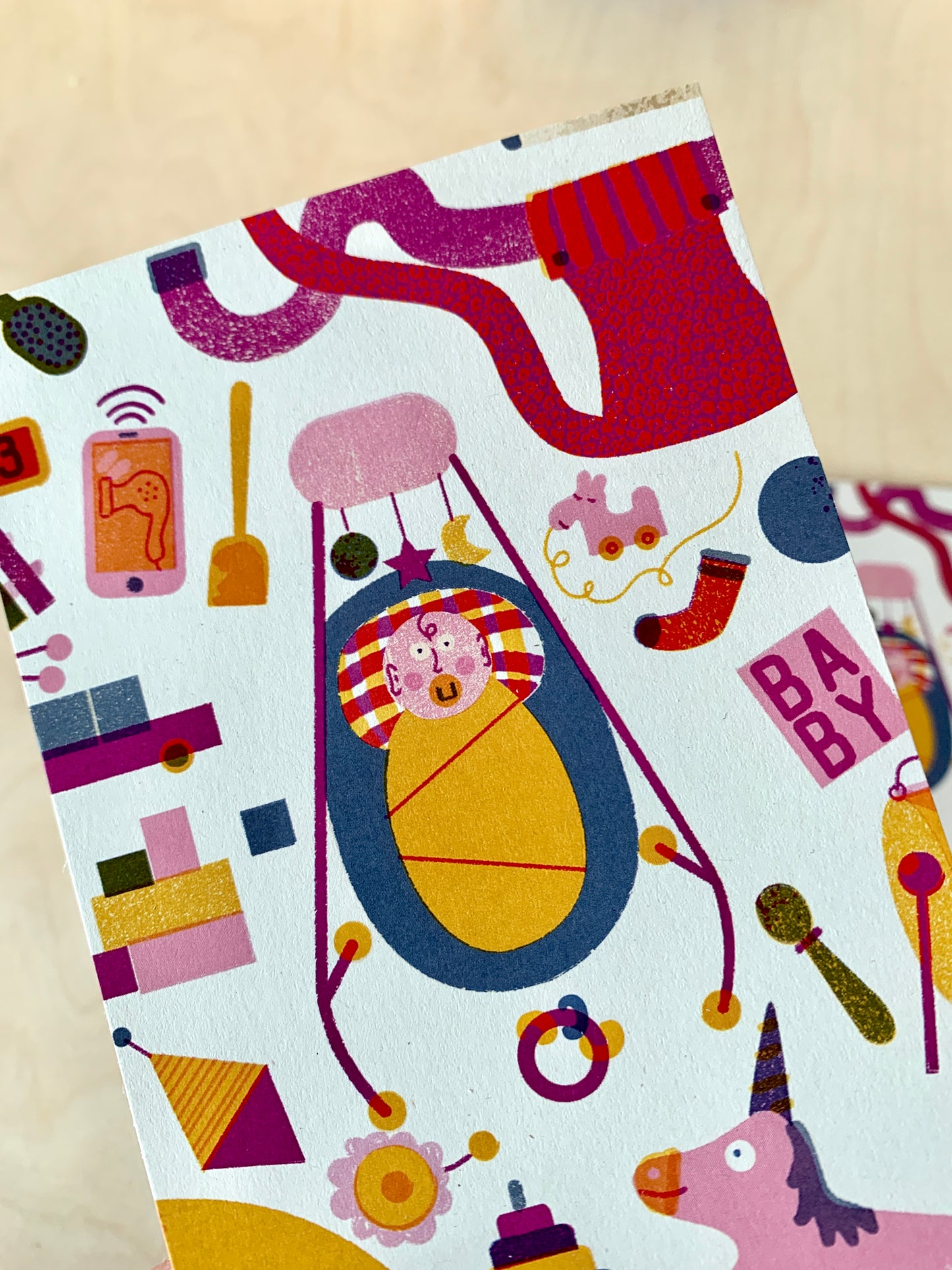 Babysachen Postkarte DIN A6