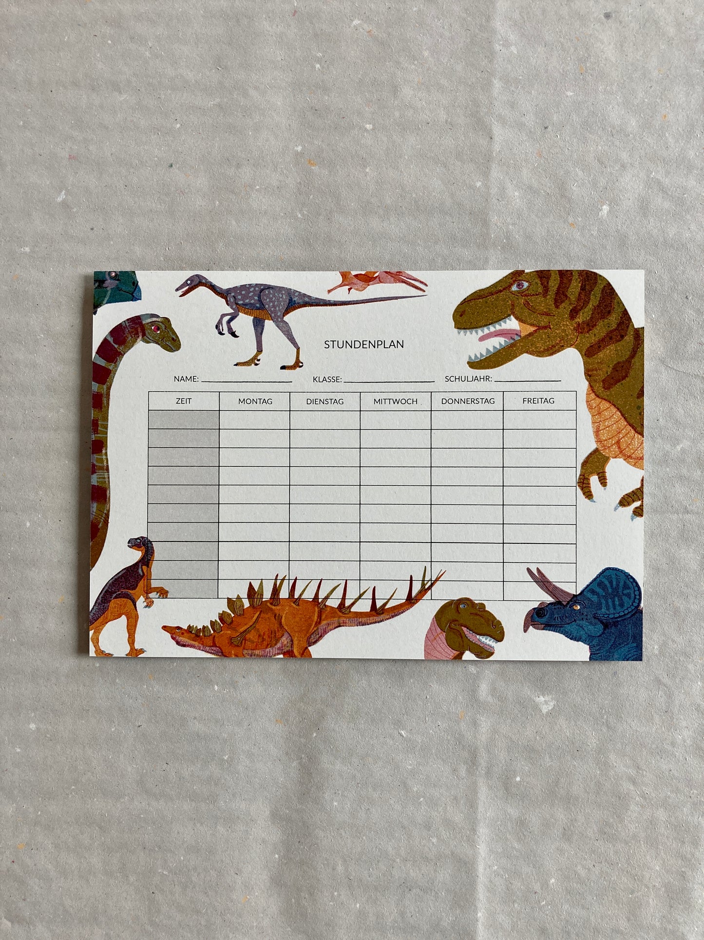 Dino Stundenplan