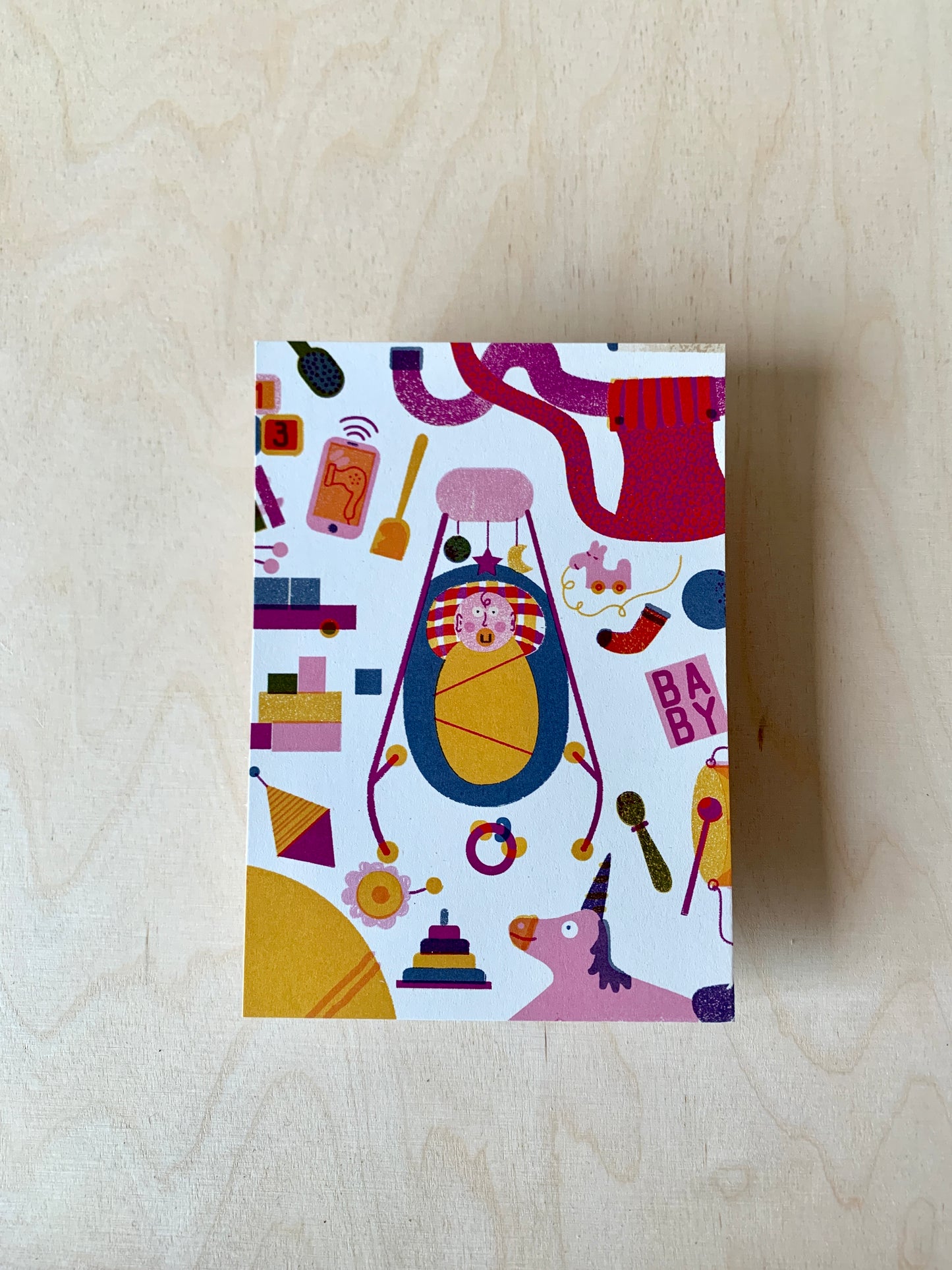 Babysachen Postkarte DIN A6