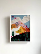 Load image into Gallery viewer, franed Mountains Digital Print DIN A3 jungwiealt
