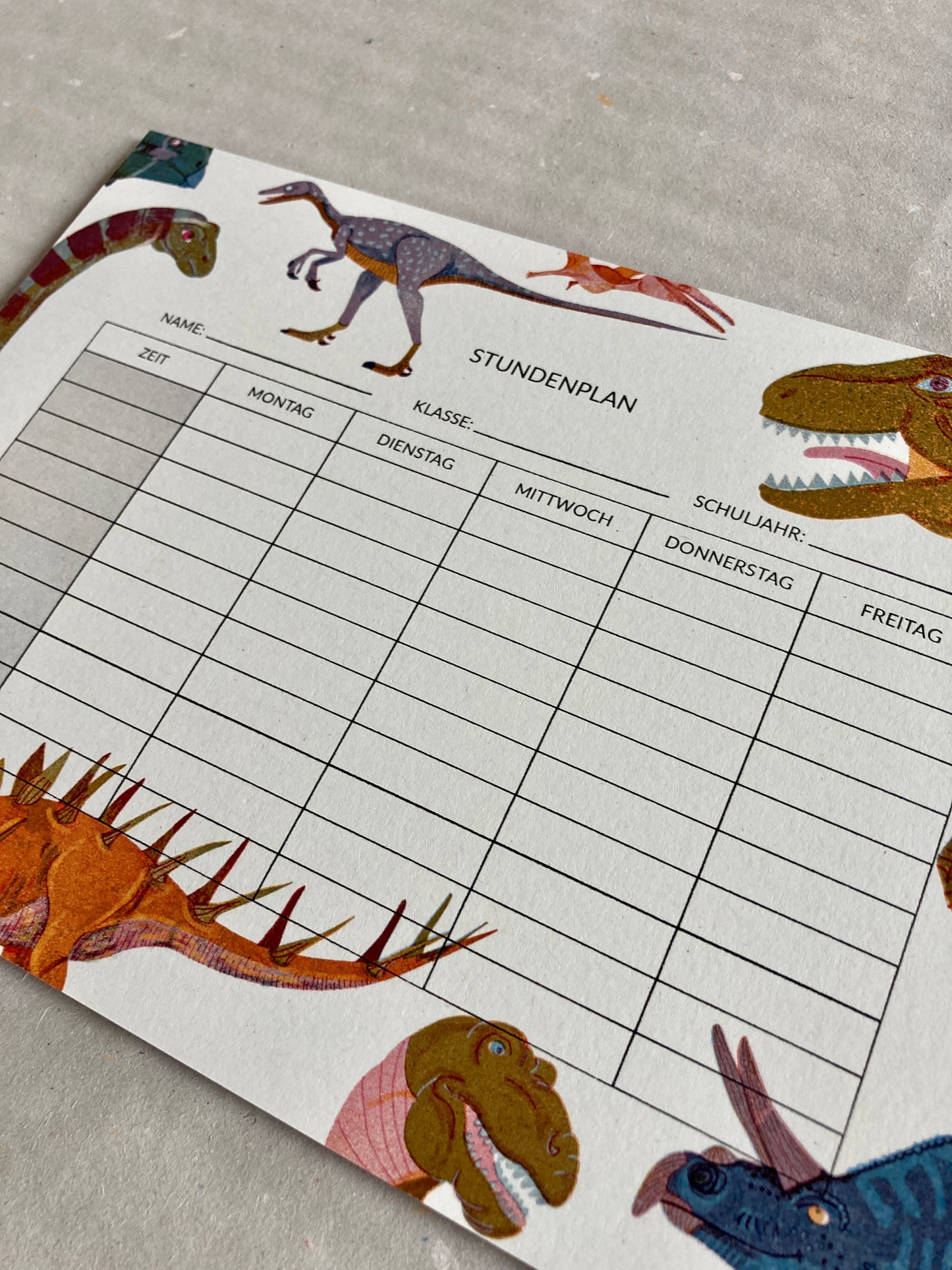 Dino Stundenplan
