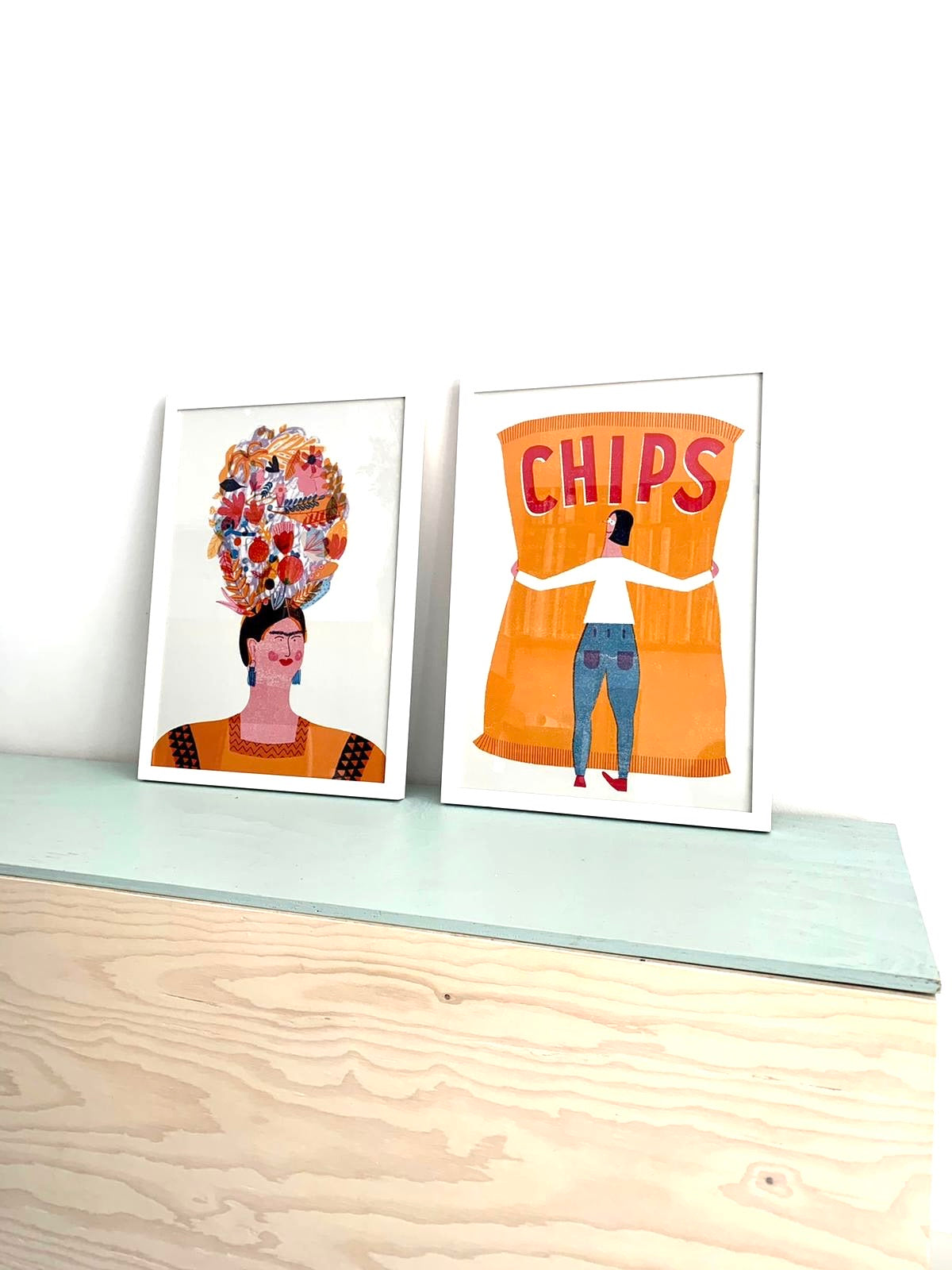 framed Frida Digital Print DIN A3 jungwiealt