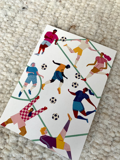 Fußball Postkarte DIN A6