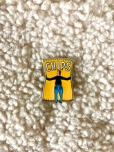 Load image into Gallery viewer, detail of Chips Enamel Pin jungwiealt